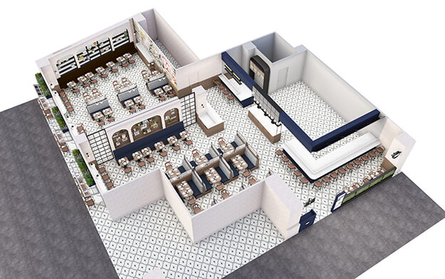 
									Chromewell Office plans rendering